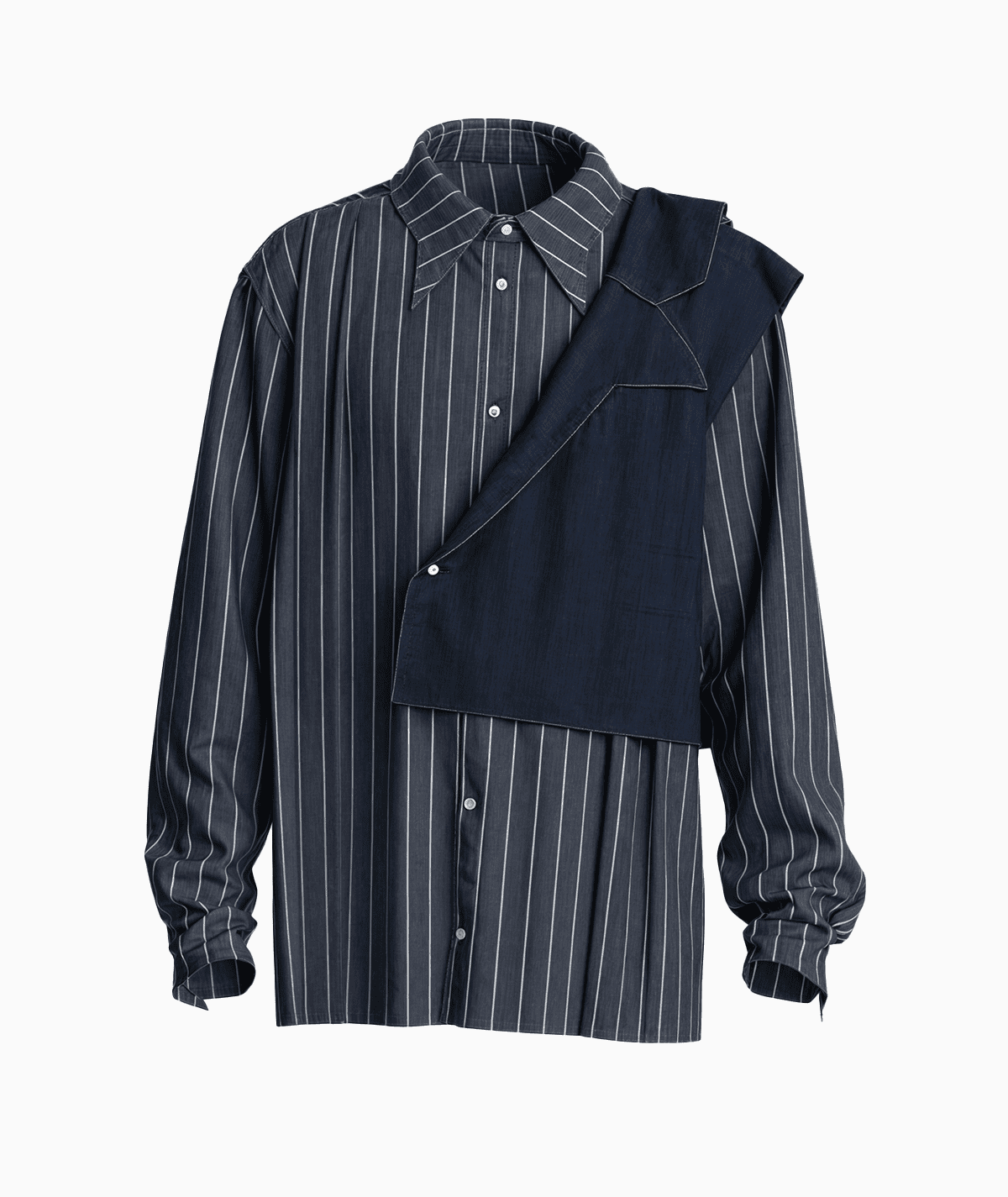 Shirt with Shoulder Lapel Pattern