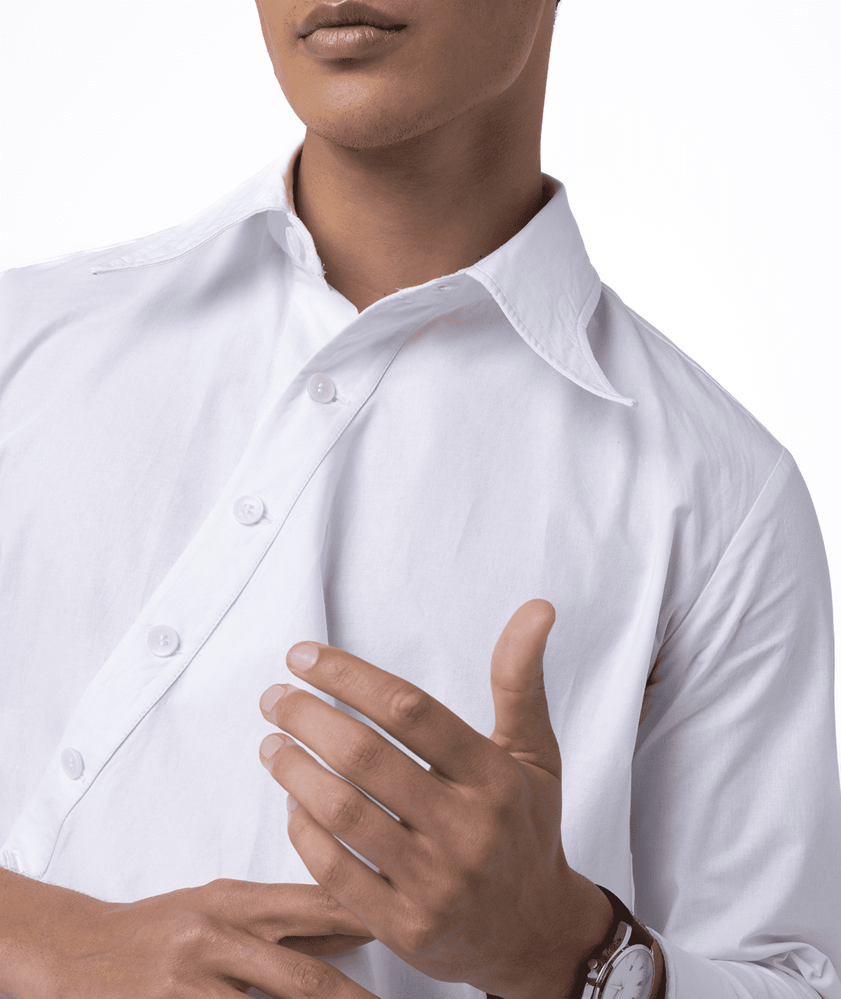 Curved Button Stand Shirt Pattern - Image 5