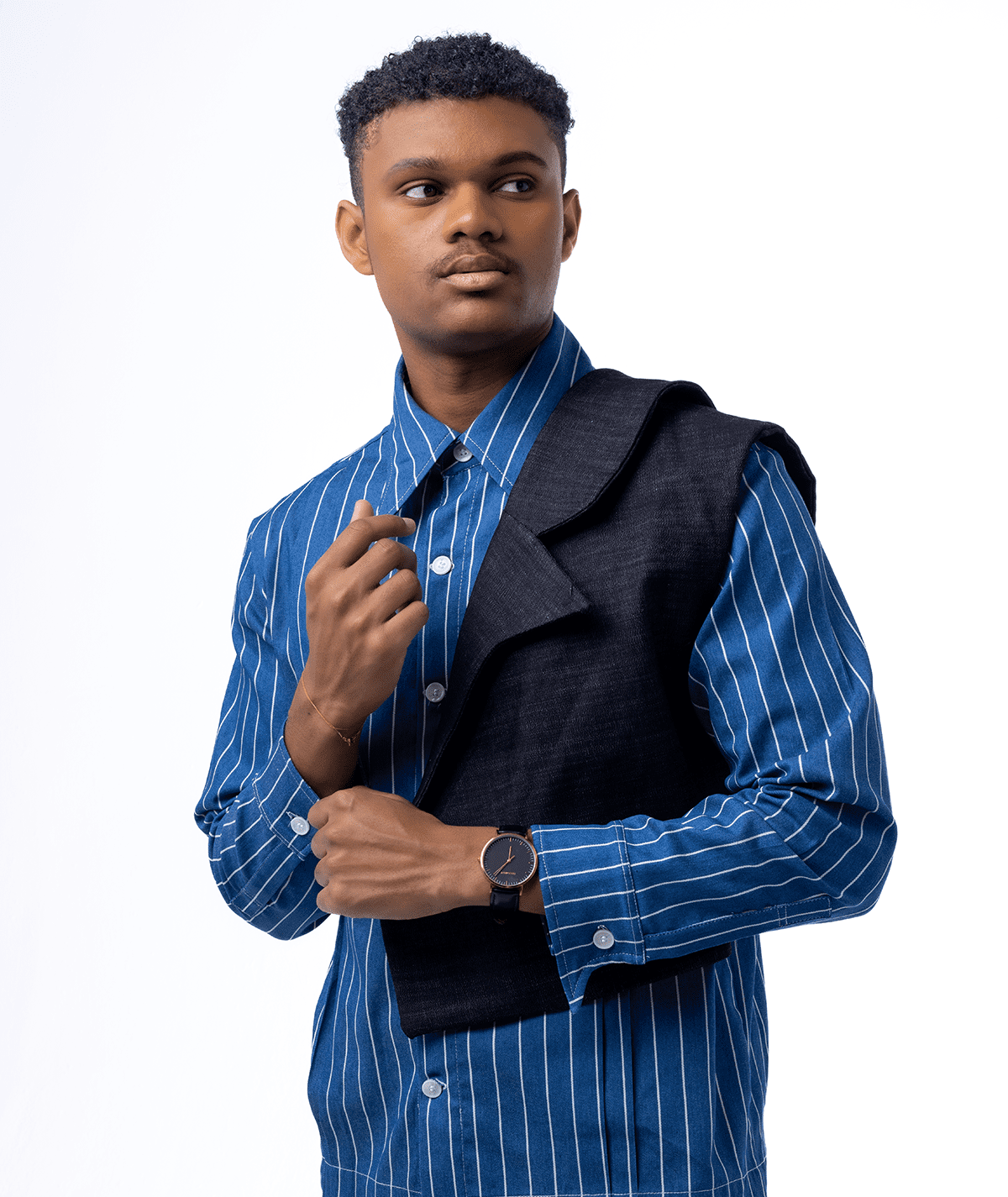 Shirt with Shoulder Lapel Pattern - Image 2