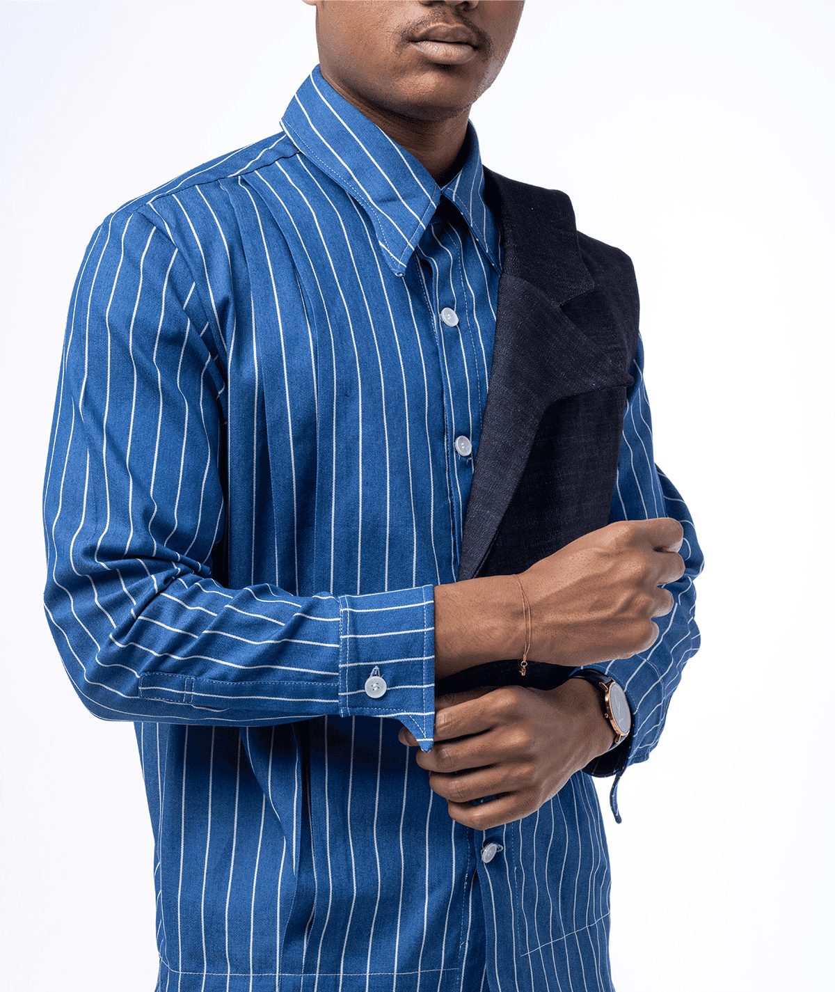 Shirt with Shoulder Lapel Pattern - Image 7