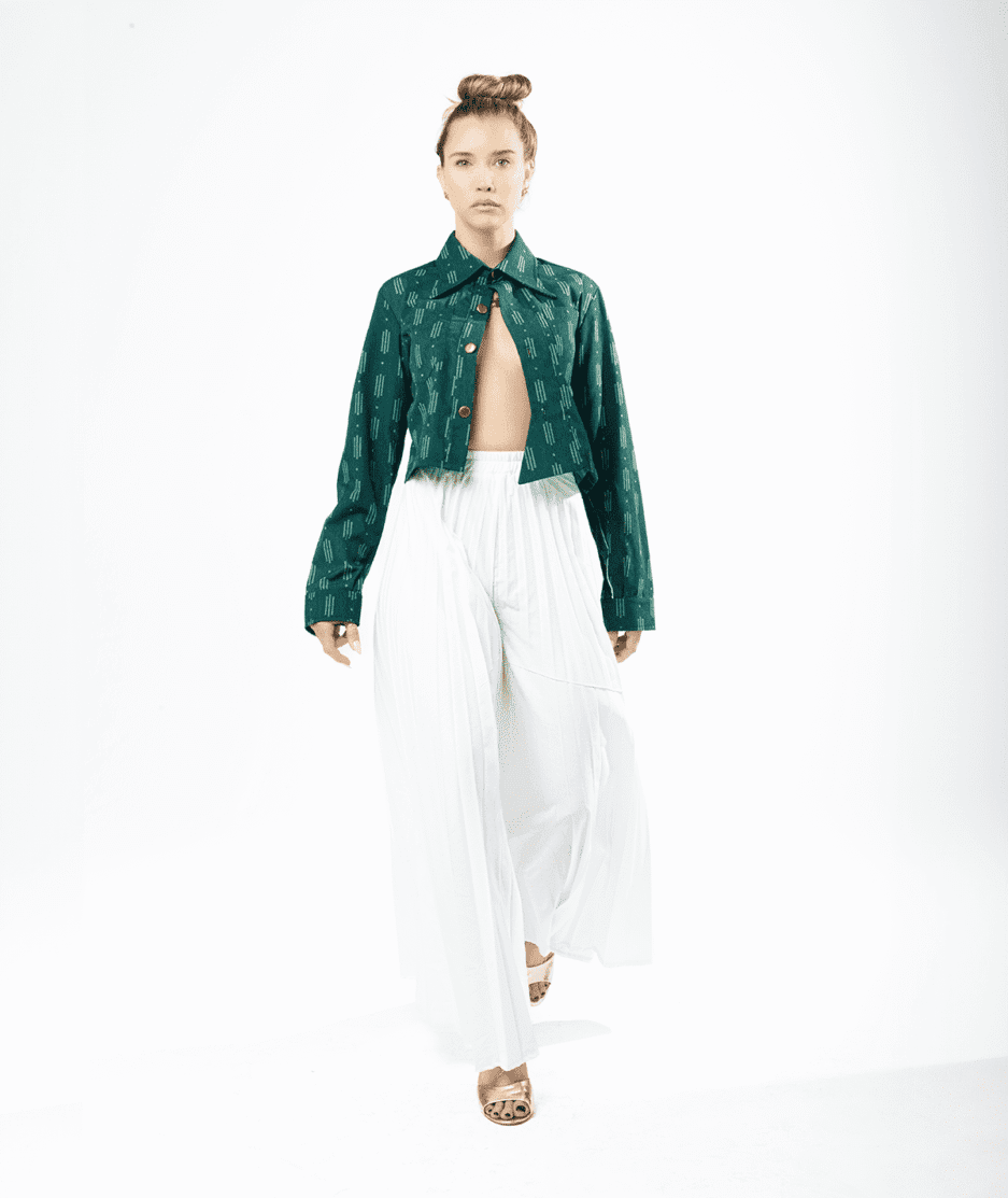 Flared Pleated Pants Pattern - Image 4