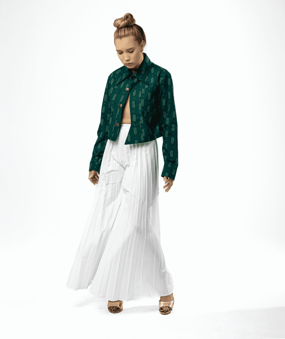 Flared Pleated Pants Pattern - Image 2